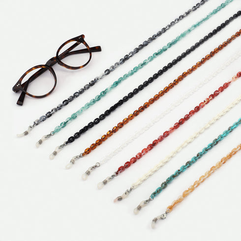 10 Pieces Sunglasses Chain Holder, Eyeglass Chain Lanyard for Women, Anti-Lost Hanging Chain Link Necklace with Clips for Adults Girls Kids, RN43040